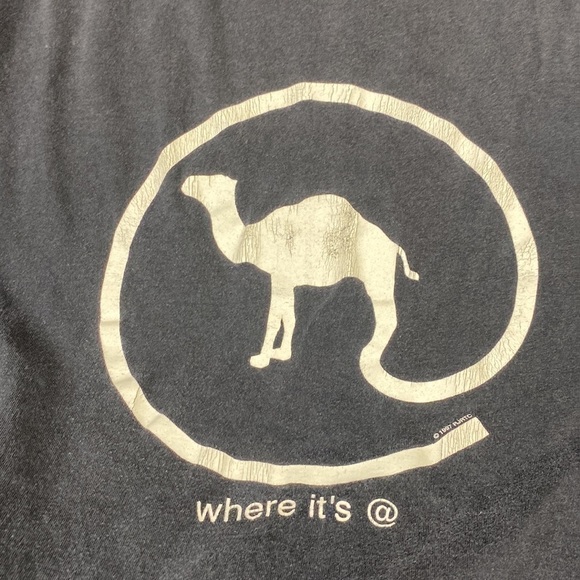 Vintage Camel Cigarette Where It's @ Black Single Stitch Tshirt 1997 XL Miro - Picture 6 of 7